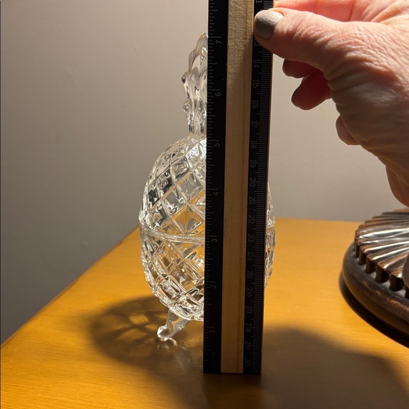 Vintage Crystal Clear Slovakia Pineapple Decor NWT - Picture 10 of 11